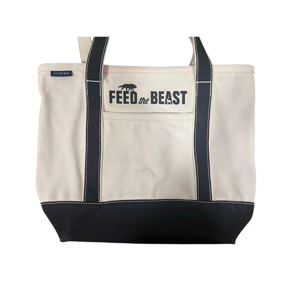 Lands End Feed The Beast Canvas Tote - Picture 11 of 11